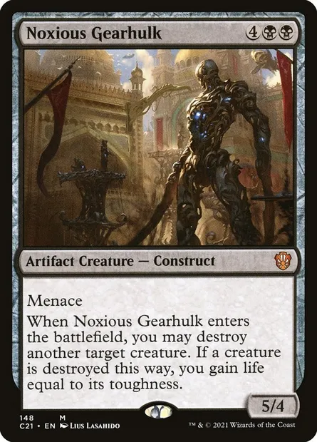 Noxious Gearhulk, Magic card C21 148 — Commander 2021 set