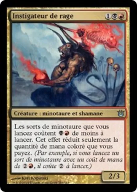 Instigateur de rage, carte Magic BNG 153 — extension Créations divines