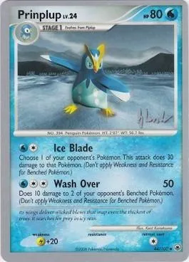 Prinplup Lv.24, carte Pokémon WCD08 044-2 — extension World Championship Decks 2008