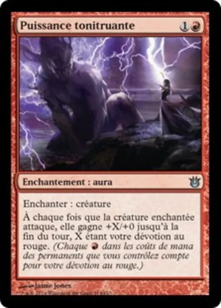 Puissance tonitruante, carte Magic BNG 114 — extension Créations divines