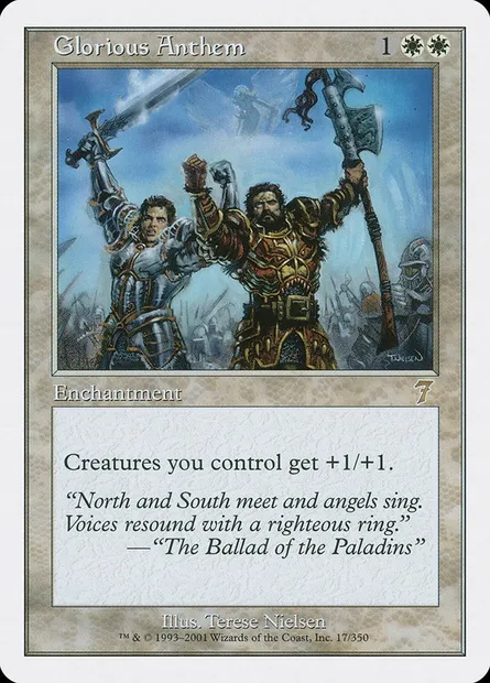 Glorious Anthem, Magic card 7ED 17 — Seventh Edition set