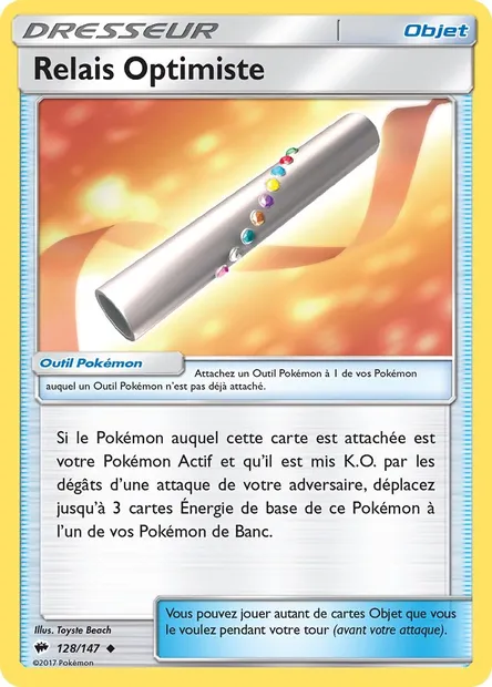 Relais Optimiste, carte Pokémon BUS 128 — extension Ombres Ardentes