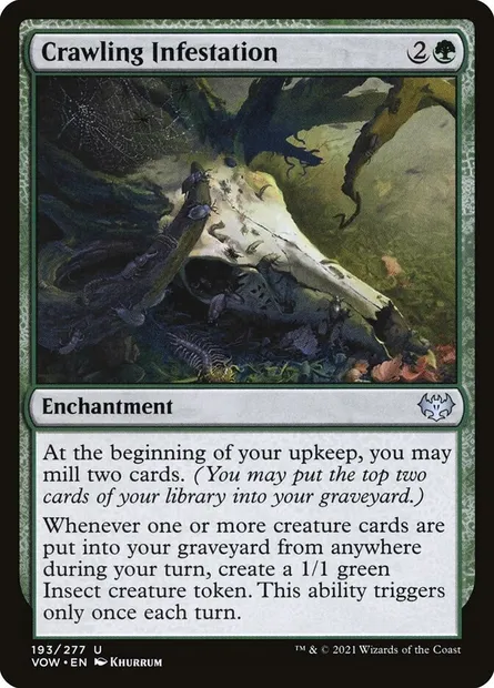 Crawling Infestation, Magic card VOW 193 — Innistrad: Crimson Vow set