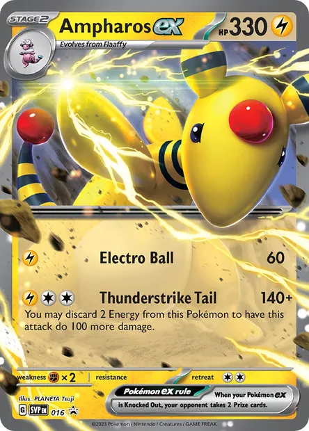 Ampharos ex, Pokémon card PR-SV 016 — SVP Black Star Promos set