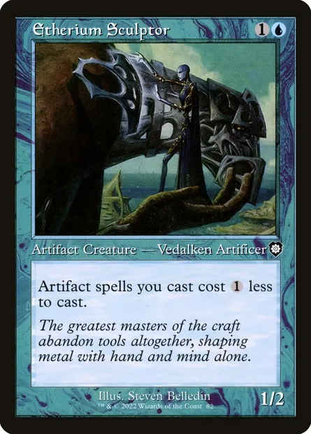 Etherium Sculptor, Magic card BRC 82 — The Brothers' War Commander set