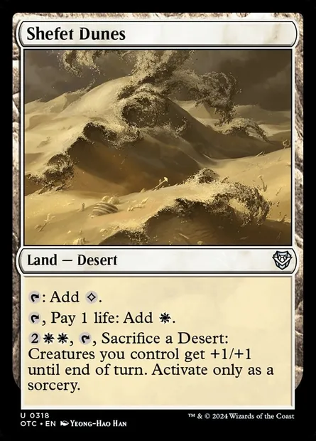 Shefet Dunes, Magic card OTC 318 — Outlaws of Thunder Junction Commander set