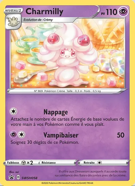 Charmilly, carte Pokémon SWSH 058 — extension Promo SWSH