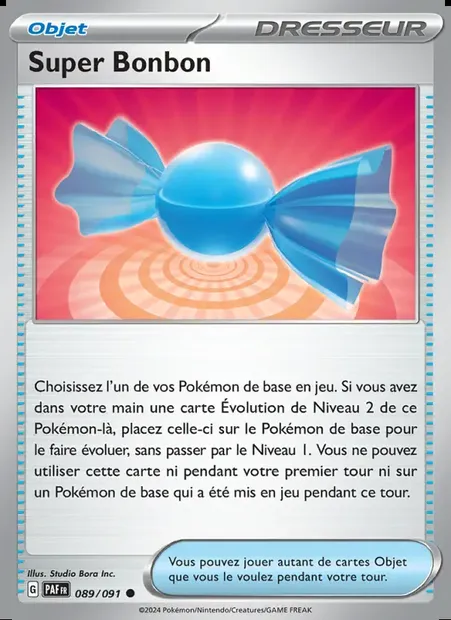 Super Bonbon, carte Pokémon PAF 089 — extension Destinées de Paldea