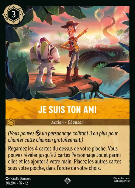 Je suis ton ami, carte Disney Lorcana CH12-030 — extension Contrées Inconnues