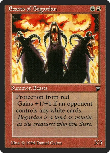 Beasts of Bogardan, carte Magic LEG 133 — extension Legends
