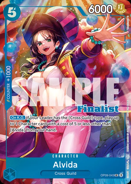 Alvida, One Piece card OP09-043 — EMPERORS IN THE NEW WORLD set