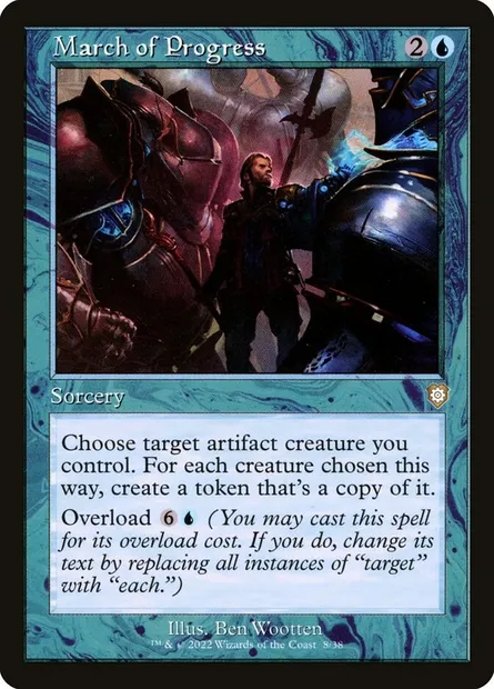 March of Progress, Magic card BRC 8 — The Brothers' War Commander set