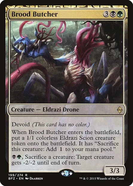 Brood Butcher, Magic card BFZ 199 — Battle for Zendikar set