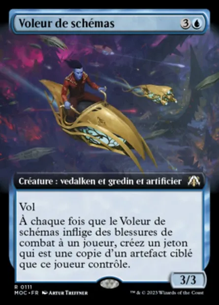 Voleur de schémas, carte Magic MOC 111 — extension March of the Machine Commander