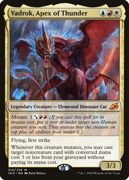 Vadrok, Zénith du tonnerre, carte Magic PIKO 214p — extension Ikoria: Lair of Behemoths Promos