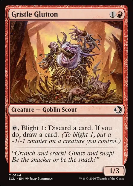 Gristle Glutton, Magic card ECL 144 — Lorwyn Eclipsed set
