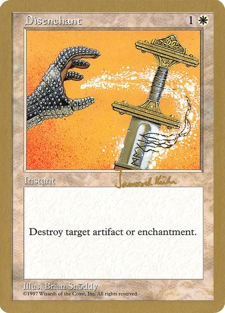 Disenchant, Magic card WC97 jk26 — World Championship Decks 1997 set