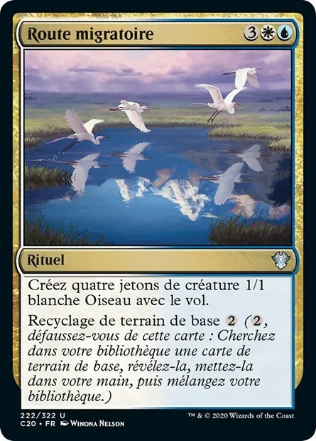 Route migratoire, carte Magic C20 222 — extension Commander 2020