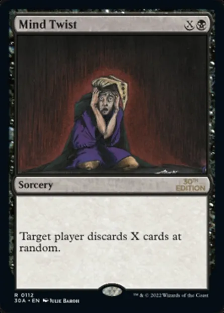 Mind Twist, Magic card 30A 112 — 30th Anniversary Edition set