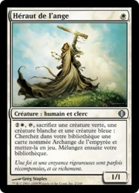 Héraut de l'ange, carte Magic ALA 2 — extension Les éclats d'Alara