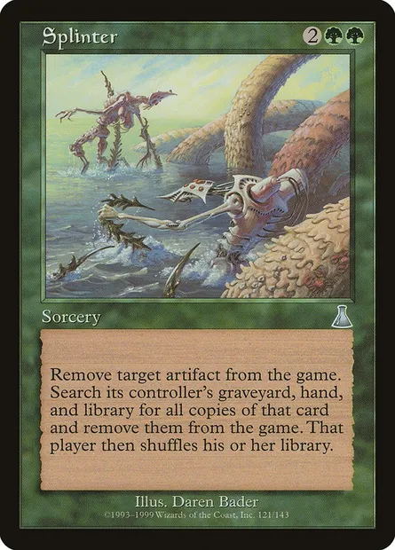 Splinter, Magic card UDS 121 — Urza's Destiny set