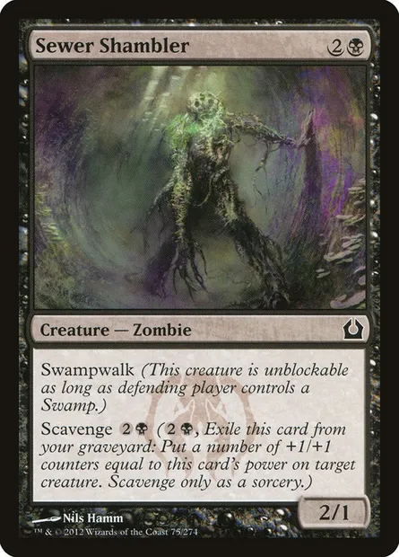 Sewer Shambler, Magic card RTR 75 — Return to Ravnica set