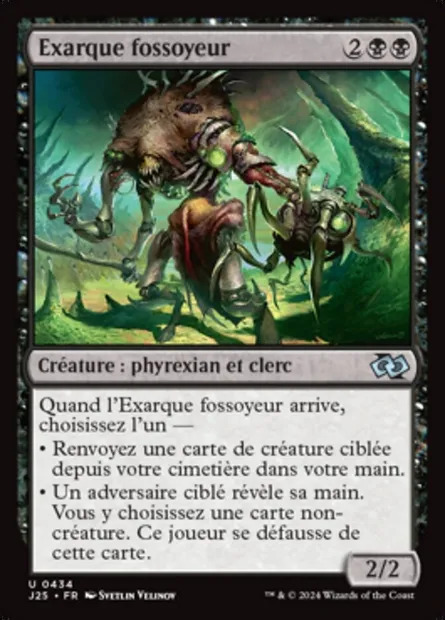 Exarque fossoyeur, carte Magic J25 434 — extension Foundations Jumpstart