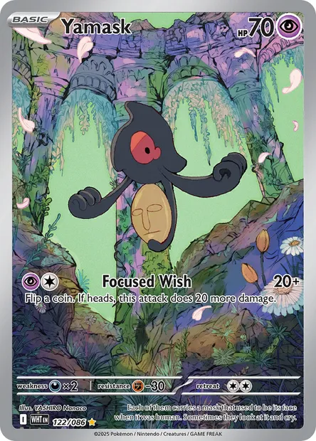 Yamask, Pokémon card WHT 122 — White Flare set