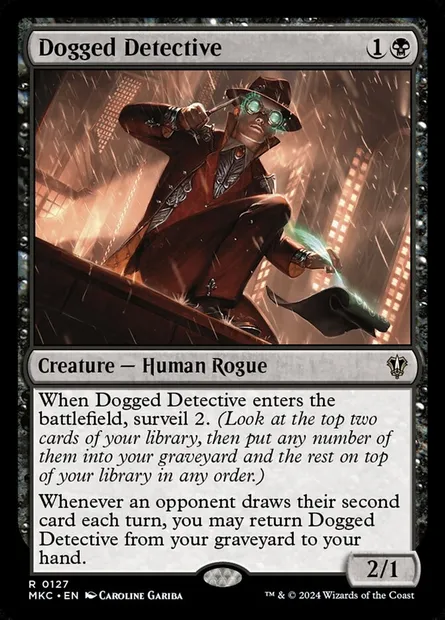 Dogged Detective, Magic card MKC 127 — Murders at Karlov Manor Commander set