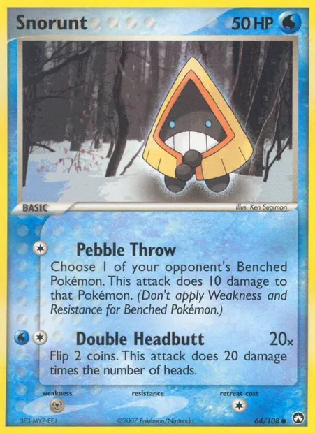 Snorunt, Pokémon card PK 64 — Power Keepers set