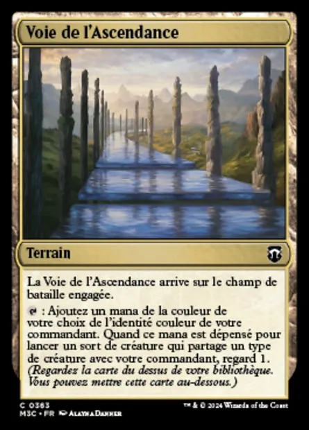 Voie de l'Ascendance, carte Magic M3C 363 — extension Modern Horizons 3 Commander