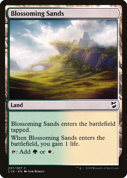Blossoming Sands, Magic card C18 237 — Commander 2018 set