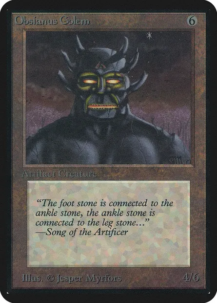 Obsianus Golem, Magic card LEA 267 — Limited Edition Alpha set