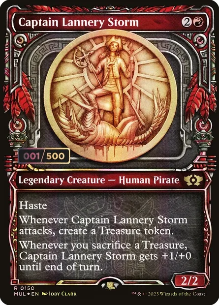 Captain Lannery Storm, Magic card MUL 150z — Multiverse Legends set