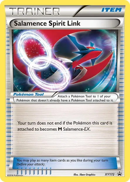 Salamence Spirit Link, Pokémon card XY 172 — XY Black Star Promos set