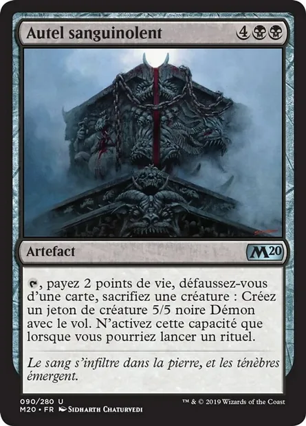 Autel sanguinolent, carte Magic M20 90 — extension Core Set 2020