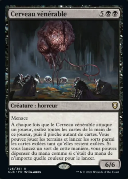 Cerveau vénérable, carte Magic CLB 125 — extension Commander Légendes : la bataille de la Porte de Baldur