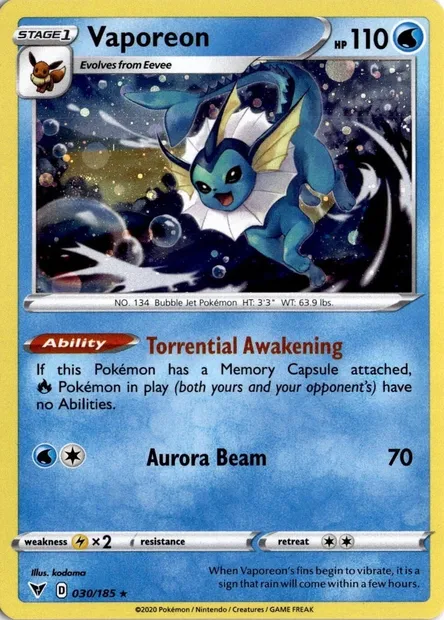 Aquali, carte Pokémon TDX 030-5 — extension Theme Deck & Blisters Exclusives
