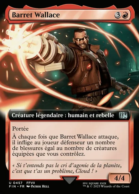 Barret Wallace, carte Magic FIN 457 — extension Final Fantasy