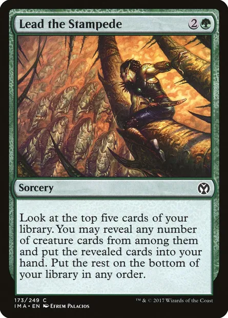 En tête de la ruée, carte Magic IMA 173 — extension Iconic Masters