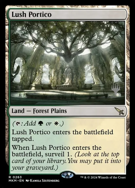 Lush Portico, Magic card PMKM 263p — Murders at Karlov Manor Promos set