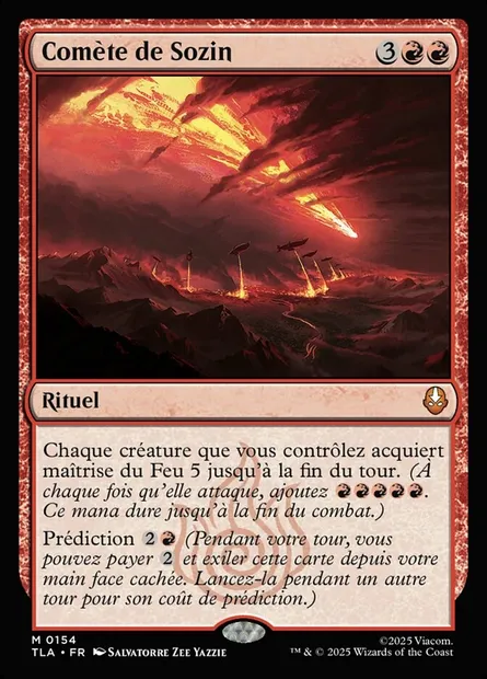 Comète de Sozin, carte Magic TLA 154 — extension Avatar: The Last Airbender