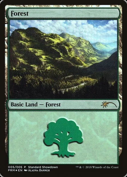 Forest, Magic card PSS3 5 — M19 Standard Showdown set