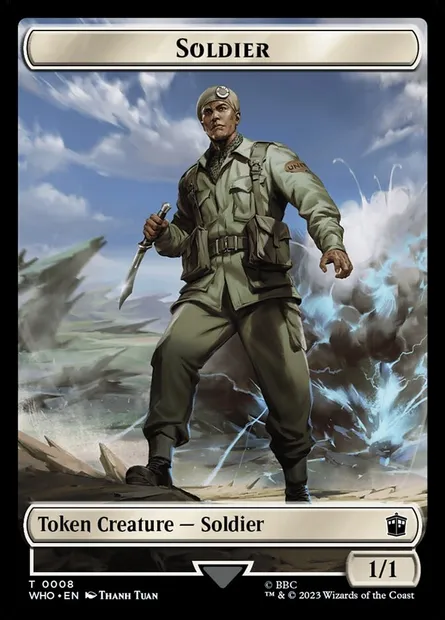 Soldier, Magic card TWHO 8 — Doctor Who Tokens set