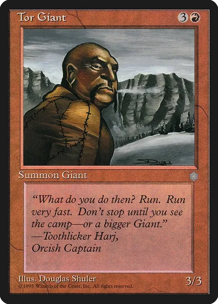 Tor Giant, Magic card ICE 220 — Ice Age set