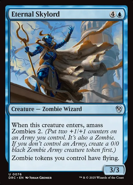 Eternal Skylord, Magic card DRC 76 — Aetherdrift Commander set