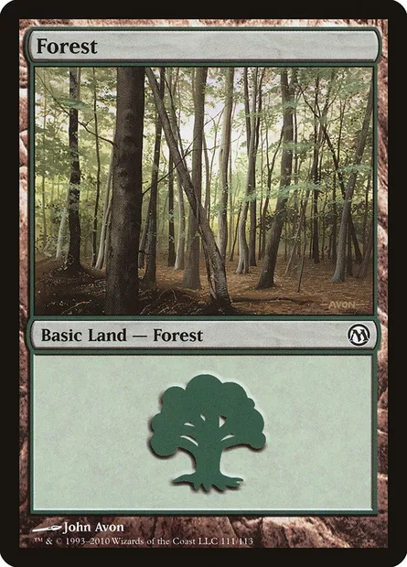 Forêt, carte Magic DPA 111 — extension Duels of the Planeswalkers