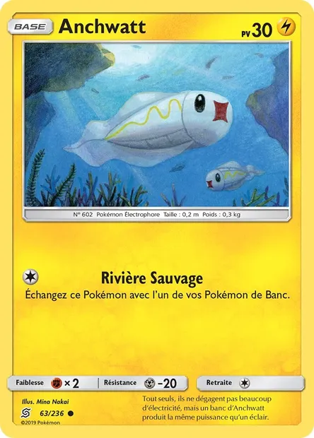Anchwatt, carte Pokémon UNM 63 — extension Harmonie des Esprits
