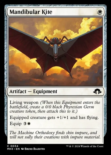Mandibular Kite, Magic card MH3 34 — Modern Horizons 3 set