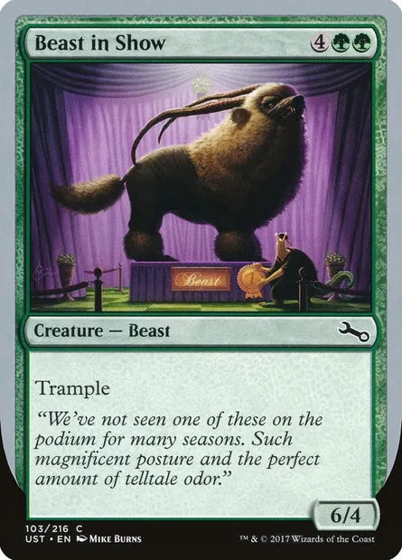 Beast in Show, carte Magic UST 103b — extension Unstable